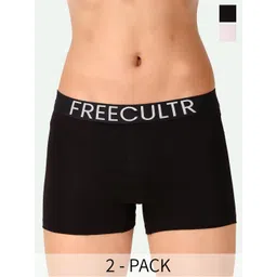 FREECULTR Pack Of 2 Snug Fit Organic Cotton Trunks FC-CTN-T-WHT-BLK-02-picture-10