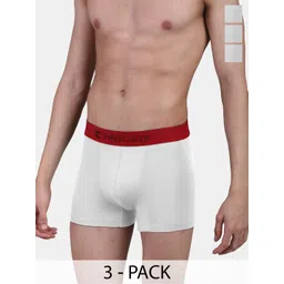 FREECULTR Pack of 3 Anti Bacterial Micro Modal Airsoft Trunks FC-L-T-RWH-RWH-RWH-03-image-5