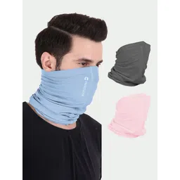 FREECULTR Pack of 3 Peach & Blue Anti-Microbial Multipurpose Headband-picture-26