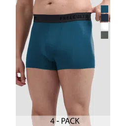 FREECULTR Pack Of 4 Anti Bacterial Micromodal Trunks FCP-XT-T-CW-MB-PB-SEG-S-picture-35