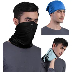freecultr Unisex Anti Microbial Super Soft & Comfort Fit, Breathable Multipurpose Headband, Face Mask for Dust Protection Men Solid Bandana-picture-15