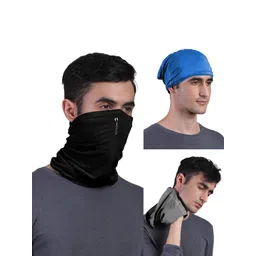 FREECULTR Unisex Pack Of 3 Printed Anti Microbial Multipurpose Bandana Headband-picture-35