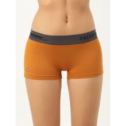 FREECULTR Women Mustard-Yellow Solid Anti -Microbial Boy Shorts - FC-WMN-BSRT-B-BY-01_S-picture-31