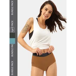 FREECULTR Women Pack Of 3 Antibacterial Boxer Briefs-image-20