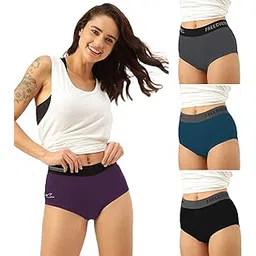 freecultr Women's Underwear Antibacterial Micromodal Airsoft | Boxer Briefs | No-Itch, No-Chafing, Sweat-Proof & Ultra-Soft Fabric for Everyday Wear (Pack of 4)-picture-44