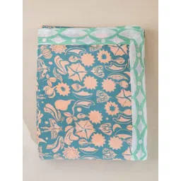 FREEDOM TREE Blue & Pink Floral Printed AC Room Cotton Double Bed Dohar-picture-36