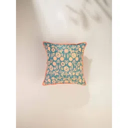 FREEDOM TREE Blue Floral Square Cushion Covers-picture-15