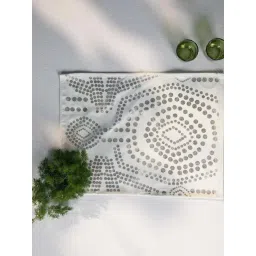 freedom tree Bold Sej Cotton Duck Gold Print & Pattern Table Mats -Set Of 4-picture-47