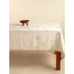 Freedom Tree Brahmakamal Cotton Gold Table Cover-picture-30