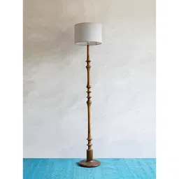 FREEDOM TREE Brown Wooden Without Lampshade FloorLamp-picture-40