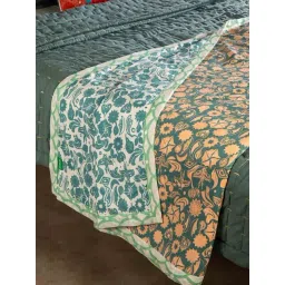 Freedom Tree Creatures Of The Night Pure Cotton Blue Coral Double Dohar-picture-12