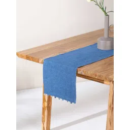freedom tree Denim Cotton Denim Blue Solid & Woven Table Runners-picture-18
