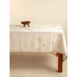 Freedom Tree Gold Brahmakamal Cotton Big Table Cover-picture-34