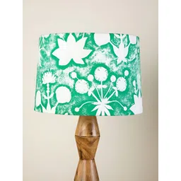 FREEDOM TREE Green Printed Metal Cylindrical Shaped Table Lamp-picture-32