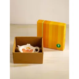 freedom tree Gypse Rose Handcrafted Ceramic Tea Bag Thinggy - Set Of 4-picture-34