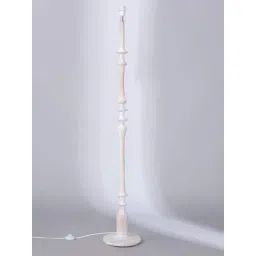 Freedom Tree Wooden Teak Wood White Floor Lamp-picture-22