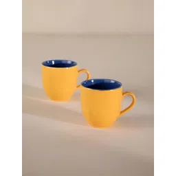 FREEDOM TREE Yellow 2 Pieces Ceramic Glossy Mugs-picture-28