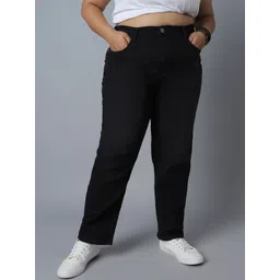 Freeform by High Star Women Plus Size Straight Fit High-Rise Clean Look Stretchable Jeans-picture-27