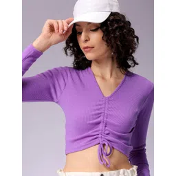 Freehand by The Indian Garage Co Extended Sleeves Crop Top-picture-37