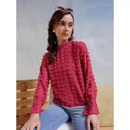 Freehand by The Indian Garage Co Self Design Long Sleeves Top-picture-13