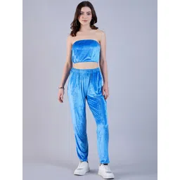 Freehand by The Indian Garage Co Strapless Crop Top & Jacket with Trouser-picture-30