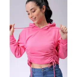 Freehand by The Indian Garage Co Women Cotton Hooded Pullover Sweatshirt-picture-23