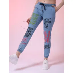 Freehand by The Indian Garage Co Women Mid-Rise Typography Printed Stretchable Jeans-picture-33