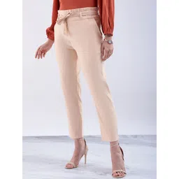 Freehand by The Indian Garage Co Women Slim Fit Trousers-picture-17
