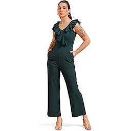 freehand by The Indian Garage Co Women Flared Solid Jumpsuit-picture-22