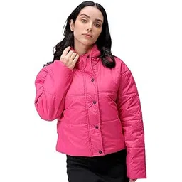 freehand by The Indian Garage Co Women Relaxed Fit Solid Quilted Jacket-picture-37