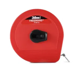 Freemans 30 m Red Fiberglass Measuring Tape 13 mm FB30-image-30