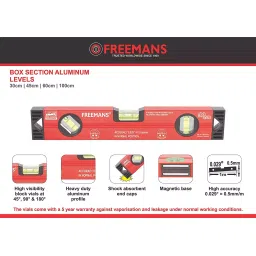 Freemans Ikon 5m x 19 mm Measuring Tape + 30 cm Heavy Duty Aluminium Magnetic Spirit Level image 3