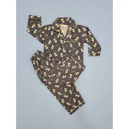 Freesia Array Kids Panda Printed Pure Cotton Night suit-picture-13