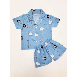 Freesia Array Unisex Kids Printed Night suit-picture-36