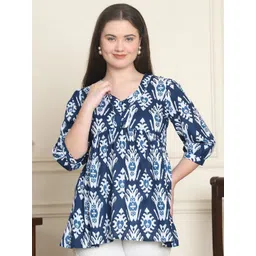 Frempy Floral Organic Cotton Empire Top-picture-21