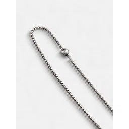 French Accent Men Silver-Plated Alphabet-L Pendants with Chains image 5