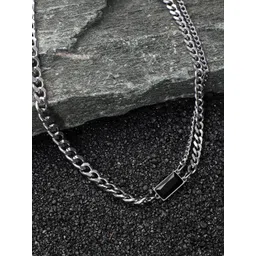 French Accent Men Silver-Plated Chain-picture-15