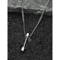 French Accent Men Silver-Plated Necklace-picture-21