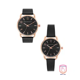 French Connection Black Analog Round Dial Amiti Couple Watch-picture-41