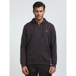 French Connection Brown Blended Solid Long Sleeves Sweatshirts-picture-17