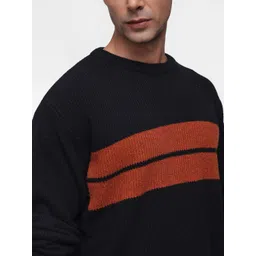 French Connection Cable Knit Striped Pullover Sweater image 3