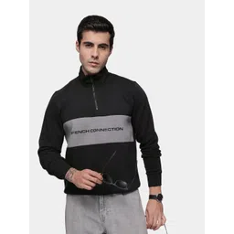 French Connection Colourblocked & Brand Logo Printed Sweatshirt-picture-26