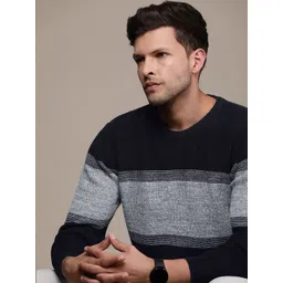 French Connection Colourblocked Pure Cotton Pullover Sweater-picture-21