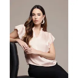 French Connection Flutter Sleeves Ruffles Top-picture-17