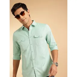 French Connection Men Premium Slim Fit Pure Cotton Casual Shirt-picture-18