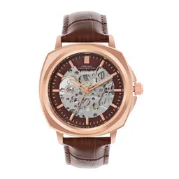 French Connection Men Skeleton Dial & Leather Straps Analogue Automatic Watch FCA07BR-picture-11