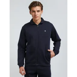 French Connection Navy Blue Blended Solid Long Sleeves Sweatshirts-picture-20