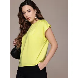 French Connection Pleated Detail Extended Sleeves Top-image-45