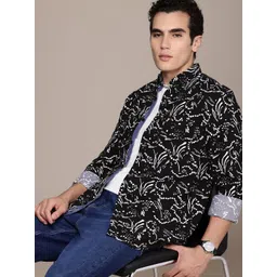 French Connection Slim Fit Abstract Printed Casual Shirt-picture-25