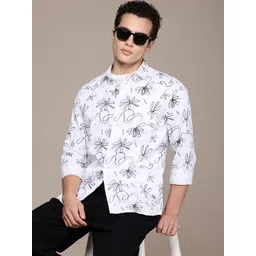 French Connection Slim Fit Abstract Printed Pure Cotton Casual Shirt-picture-40